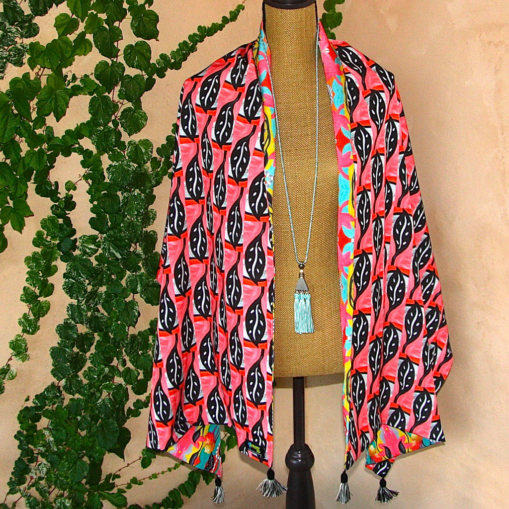 Silk Wrap - Winding Branches