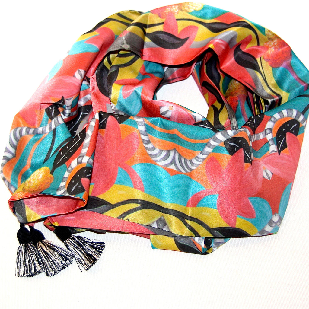 Scarf - Winding Branches