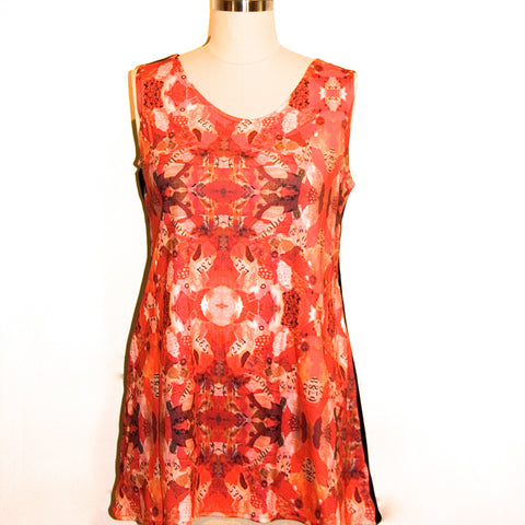 Tunic - Terra Cotta Collage